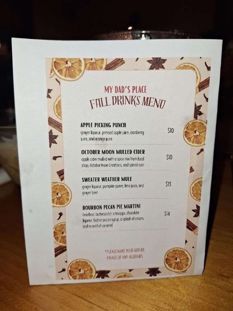 My Dad's Place Menu image 4